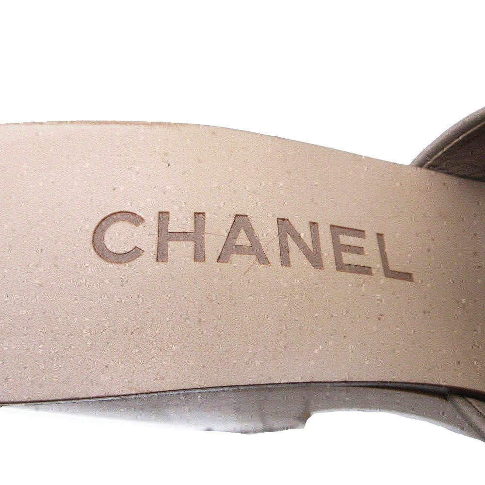 Chanel Mules Sandals Bicolor With Coco Mark Size 34 US About4 For Women thumbnail 19