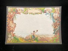Antique Style Music Box Tune Card. 3M Adhesive Backing. 5-1/8” x 3-1/2”. Style D