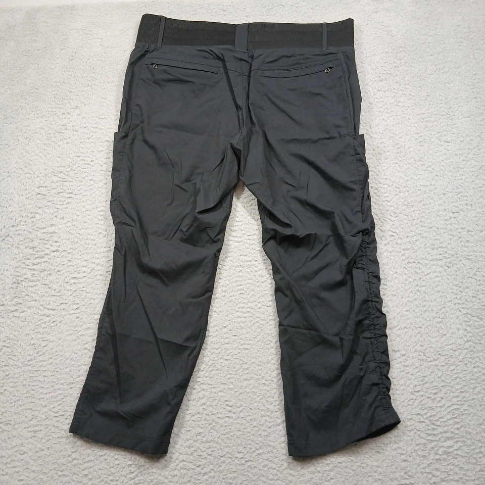 Pantalones de senderismo Title Nine negros elásticos para mujer 14 nailon reciclado Foto 3 de 4