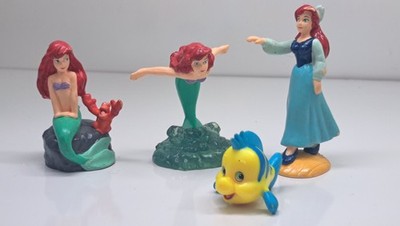 4 Vintage Little Mermaid Ariel Sebastian Flounder Disney Cake Topper Applause