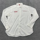 Ducati Service Panigale V4 Shirt Mens Large White Cotton Button Front