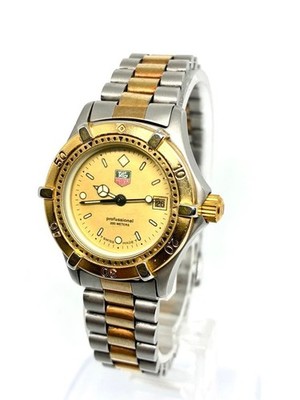 Tag Heuer 2000 964008 Damenuhr Gold Datum Quarz Top Zustand