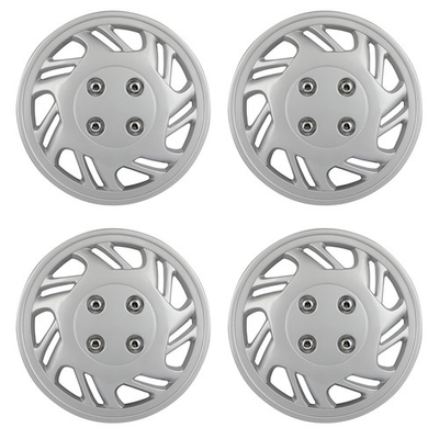 #ad 4pcs 13 inch Universal Hub Caps Wheel Cover Kit Snap On For R13 Tire 4 Lug Wheel $30.68