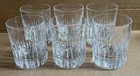 Lot of 6 Large Baccarat Crystal Whiskey or Water Glasses. Rotary Model