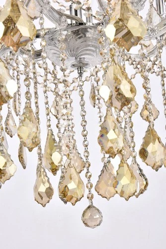 Elegant Lighting Maria Theresa 38" 28 Light Royal Crystal Chandelier - Picture 4 of 9