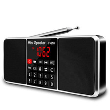 Digital FM Radio Receiver Speaker Stereo MP3 Player Support TF Card USB Drive LE