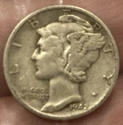 1942 Mercury Dime Silver 10C Circulated Average Business Strike Uncertified
