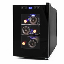 BLACK+DECKER 6-Bottle Wine Cellar, Thermoelectric Wine Cooler, Countertop Mini F