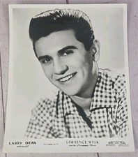 1958 Vocalist LARRY DEAN on Lawrence Welk Show 8x10 Heavy Press Photo
