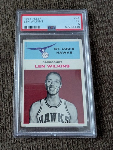 Len Wilkins #44 1961 Fleer card