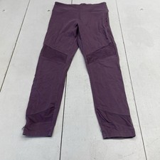 Pink Victoria's Secret Purple Yoga Leg Logo Leggings Women's Size Medium