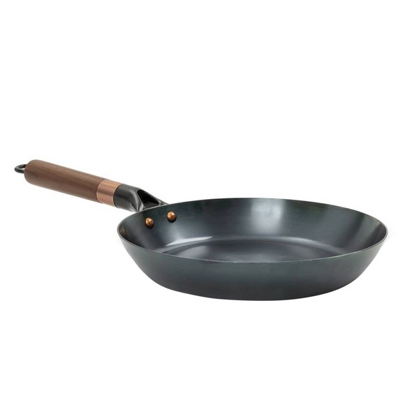 "Barebones Camping Pfanne 24Cm \"Steel Skillet\" Retro Vintage Holzgriff Abnehmbar"-image
