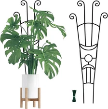 32.6In Monstera Plant Support Stakes for Indoor Plants, Metal Garden Plant Trell