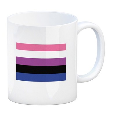 Gender fluid Flagge Gleichberechtigung Kaffeebecher