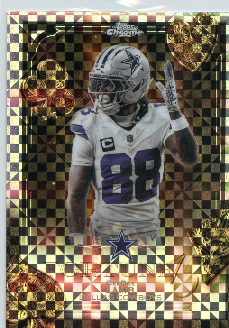 2025 Topps Chrome - Fortune 15 CeeDee Lamb #F15-9 X-Fractor
