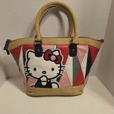 Loungefly Hello Kitty Tote Bag Pink Red Beige...