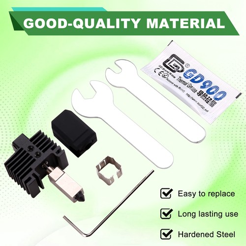 For X1&P1 Hardened Steel Hotend Nozzle Assembly 3D Printer Parts J4F1 - Afbeelding 3 van 7