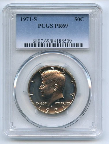 1971-S Kennedy Half Dollar Proof — photo from the most recent tracked eBay sale