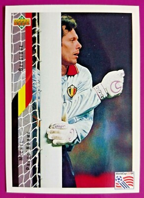 PREUD'HOMME ,BELGIUM-N.81-WORLD CUP USA 94 COLLECTIBLE CARD DELLA UPPER D.E.C.K.