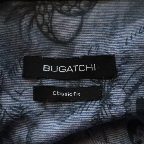 Bugatchi Shirt Mens Large Classic Fit Hawaiian Tropical Fiji Casual Button Up - Picture 6 of 7