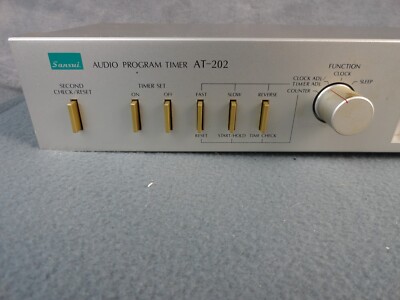 SANSUI AUDIO PROGRAM TIMER MODEL AT-202 Silver | eBay