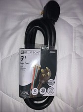 Utilitech 6ft Dryer Cord 30amp 4prong New 0333552