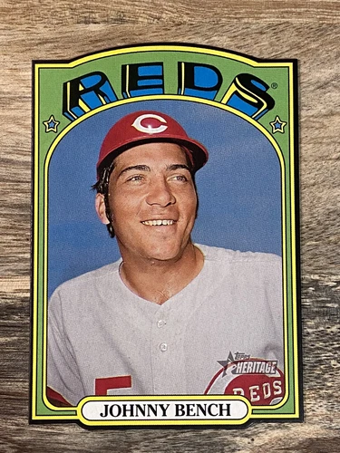 Johnny Bench 2021 Topps Heritage 1972 Die-Cuts #72DC-8 Reds