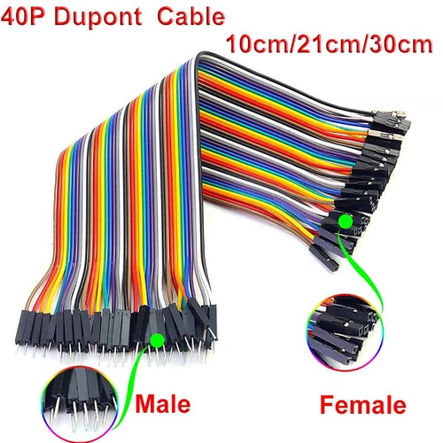 10/20/30 cm 40 Pin Dupont Jumper Kabel Buchse-Stecker für Arduino Breadboard