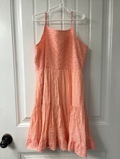 Two Girls Summer Dresses size 10/12 Pink And Tropical Floral