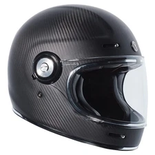 TORC T1 Retro Carbon Fiber Helmet Matte Black Size XS - T1C3921