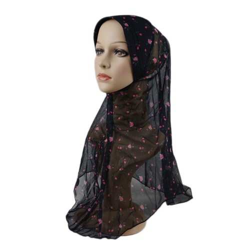 Long Scarf Hijab Overhead Instant Muslim Women One Piece Headscarf Amira Ramadan - Picture 7 of 151