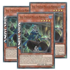 3x SEAL, STRATEGA PELLICCIA MERCENARIA • Super R • DASA IT018 • 1Ed • YUGIOH!