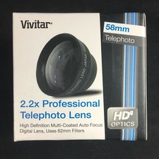 Vivitar 2.2x III Telephoto Professional 58mm Lens VIV 58T