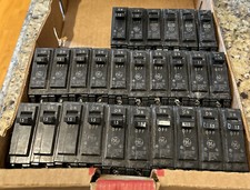 LOT OF 26 GE THQB THQB115 BOLT ON CIRCUIT BREAKERS 15A 15 AMP 1P 240V