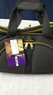 TRIDENT SQA BLACK ROLLING DUFFEL BAG TRAVEL BAG WEEKENDER BAG CABIN SIZE