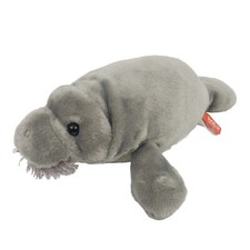Wild Republic 11" inch Gray MANATEE Sea Cow Stuffed Animal Plush Toy