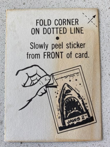 ( U SELECT CARDS ) 1978 Topps Jaws 2 CARDS &STICKERS🔽 all photos on! - Picture 9 of 207
