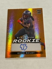 2024 LEAF ELECTRUM EMANI BAILEY 29/59 BRONZE ROOKIE AUTO SP CHIEFS