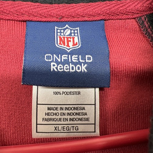 Reebok On Field Arizona Cardinals Red & Black Fleece Full Zip Jacket Size XL New - Bild 2 von 9