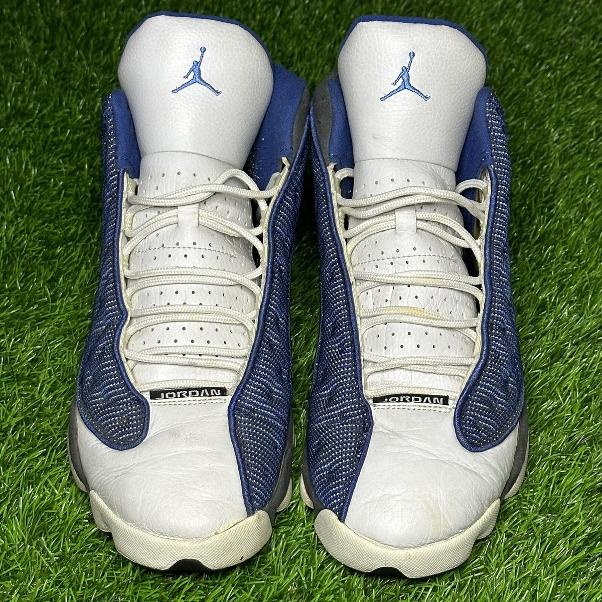 Nike Air Jordan 13 Retro Flint Grey Blue 310004-441 Size 13 Nike Air Jordan 13 Retro Flint Grey Blue 310004-441 Size 13