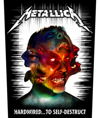 Metallica Hardwired To Self-Destruct giant sew-on backpatch 360mm x 300mm (ro)