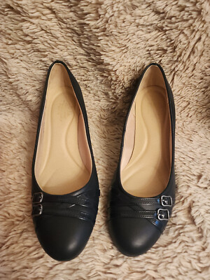 #ad Life Stride Soft System Navy Blue Pump Heel Comfort US 9.5M $35.00