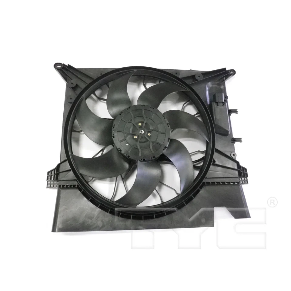 Conjunto de ventilador condensador y radiador doble TYC 623120 para 03-14 Volvo XC90 Foto 2 de 4