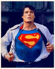Superman Christopher Reeves Autographed 8x10  Photo REPRINT
