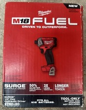 New M18 Milwaukee FUEL 2760-20 1/4" Brushless 4 Speed Battery Impact 18 Volt Box