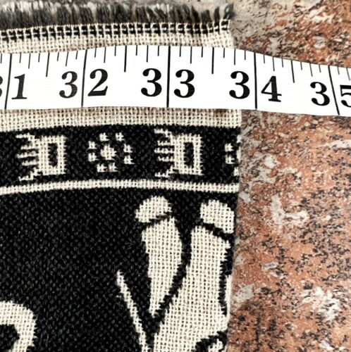 BOHO ELEPHANT Scarf Womens Black & Ivory Heavyweight Infinity Scarf Neck Warmer - Picture 7 of 8