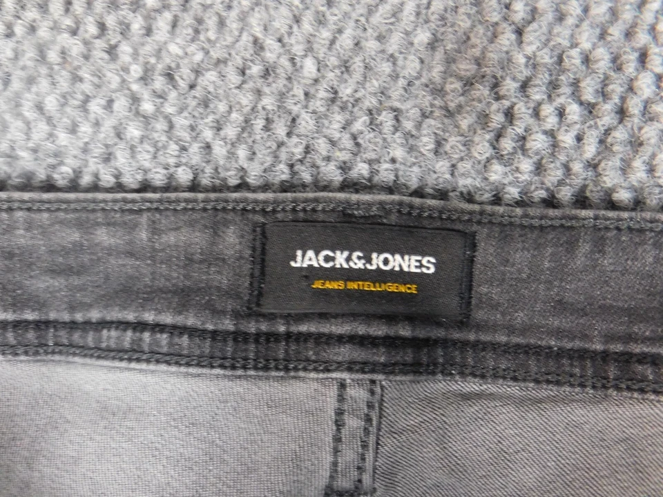 Pantalones Cortos Jack & Jones Para Hombre 37 Negro Denim Jean Regular Foto 4 de 4