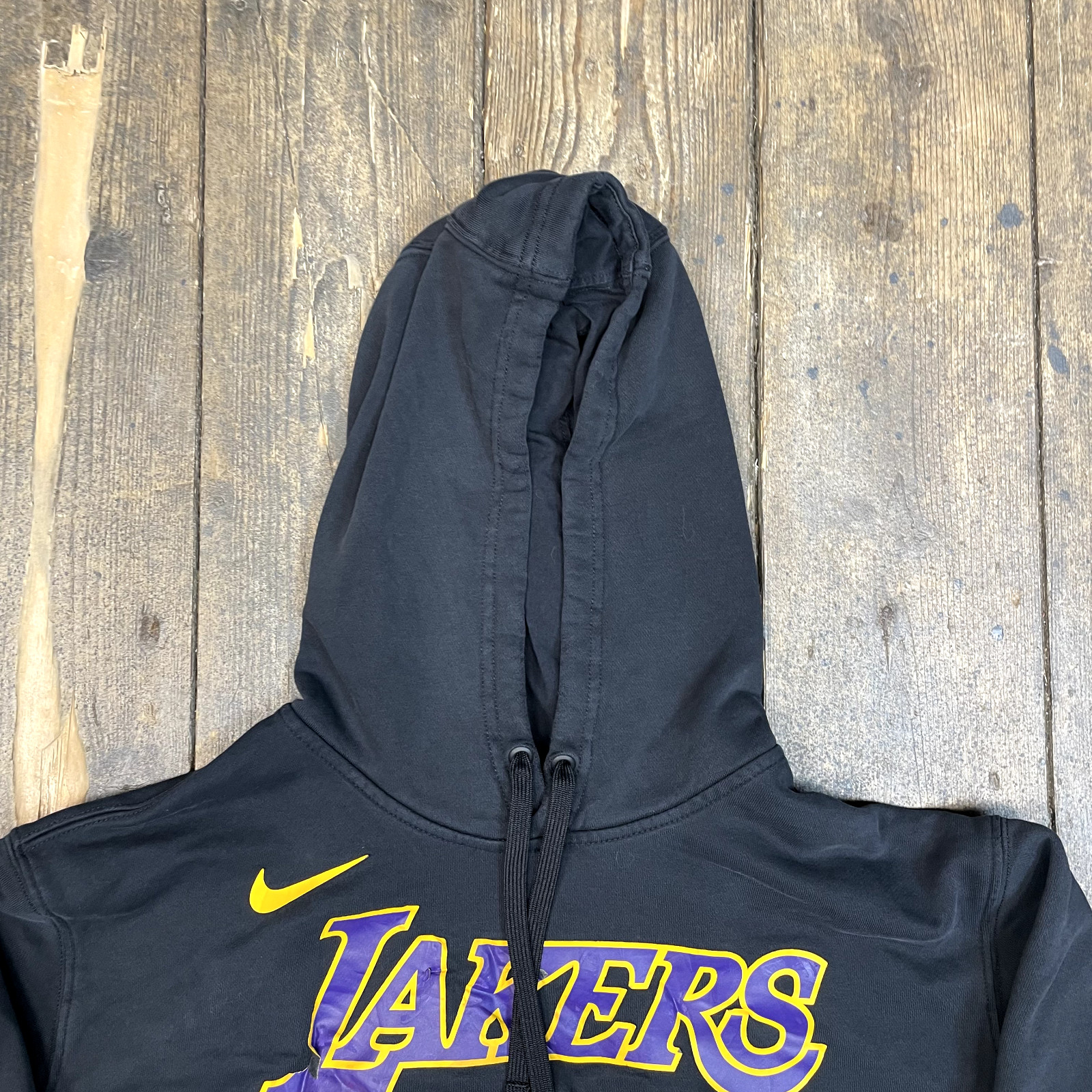Nike NBA Hoodie Mens Los Angeles Lakers Pull Over Y2K Sweatshirt, Black, XL image 7
