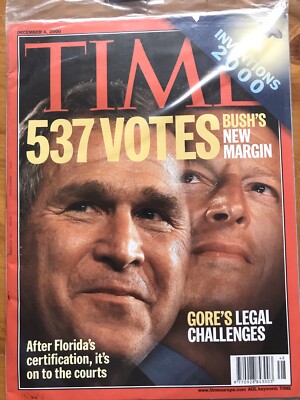 Time Magazine 2000, US Election 537 Votes Bush V Gore US Presidents NEW SEALED