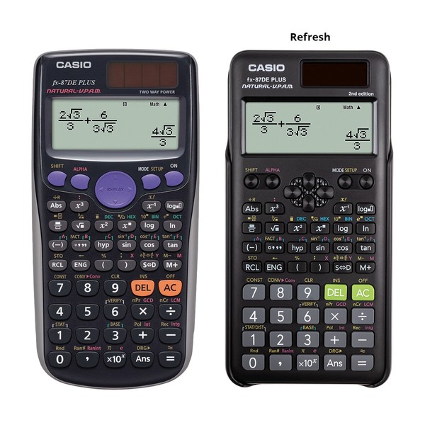 Casio FX-87 De Plus Schulrechner NatüRliche Darstellung Refresh: FX-87DE + Ii-image